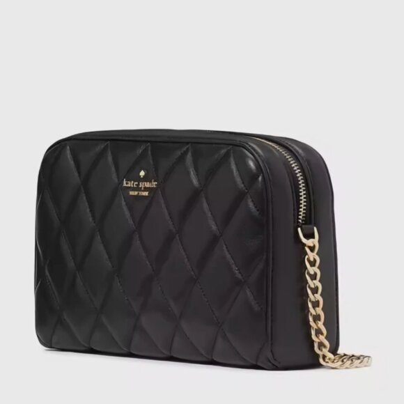 Kate Spade Carey Quilted Mini Camera Smooth Leather Crossbody Bag Purse - Picture 3 of 6